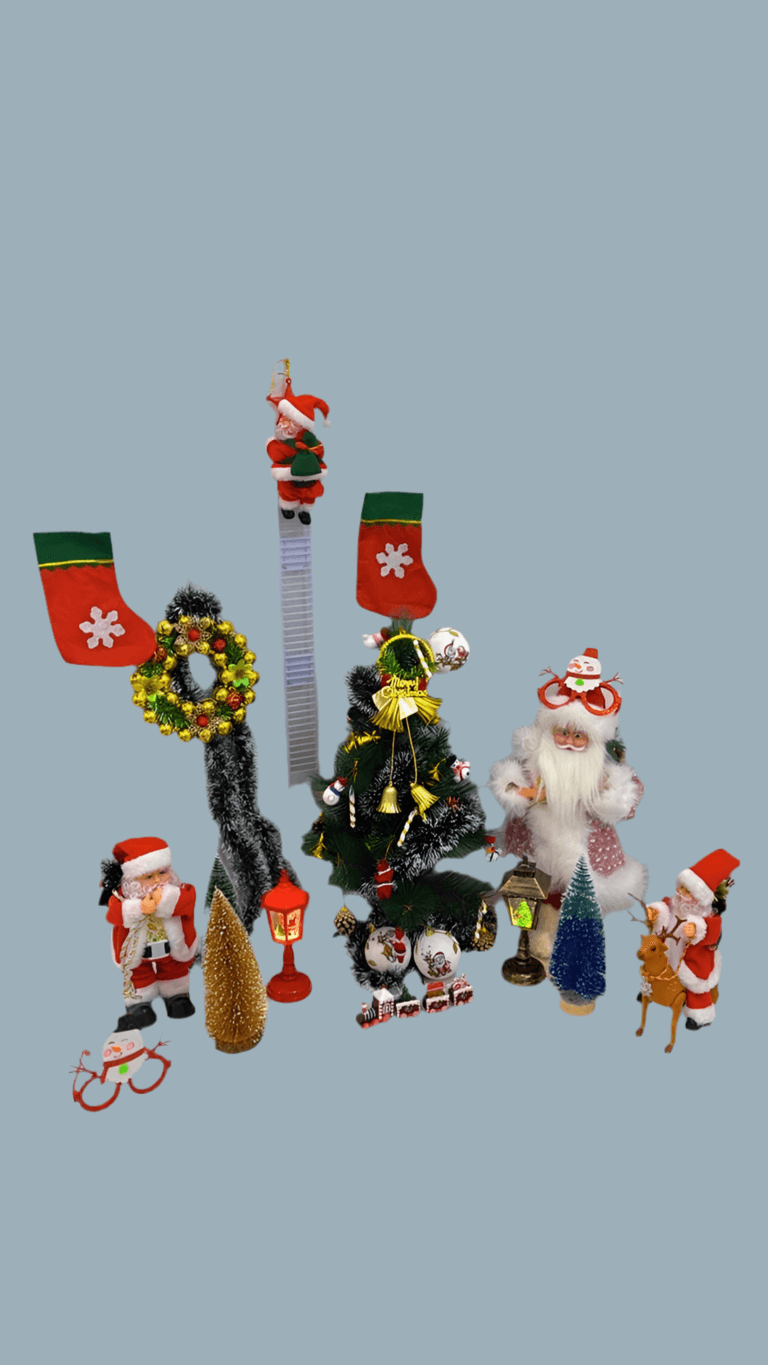 Christmas Decoration with Santa Clause combo