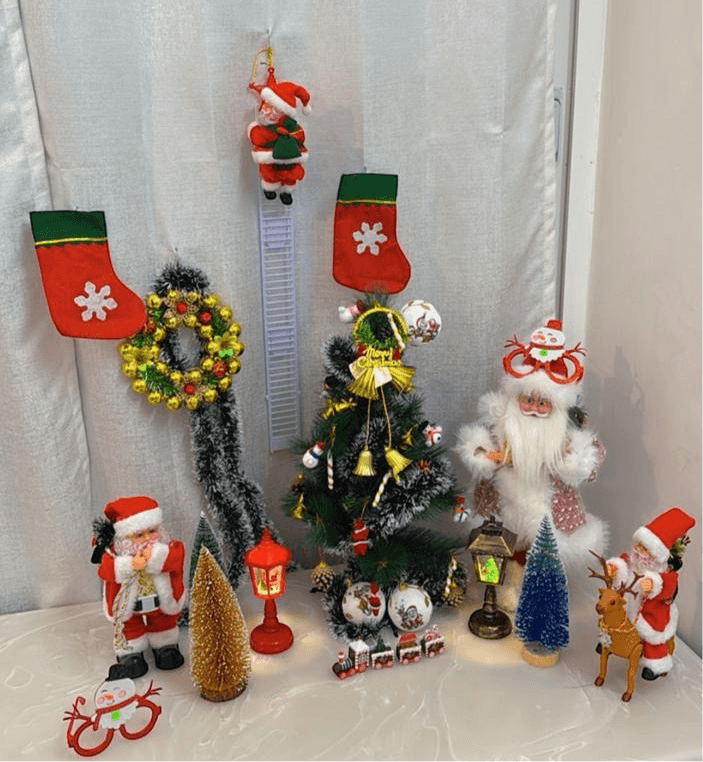Christmas Decoration with Santa Clause combo