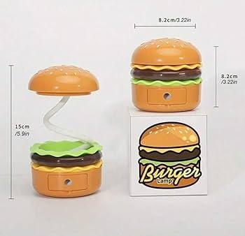 Burger Shaped Table Lamp with Pencil Sharpener