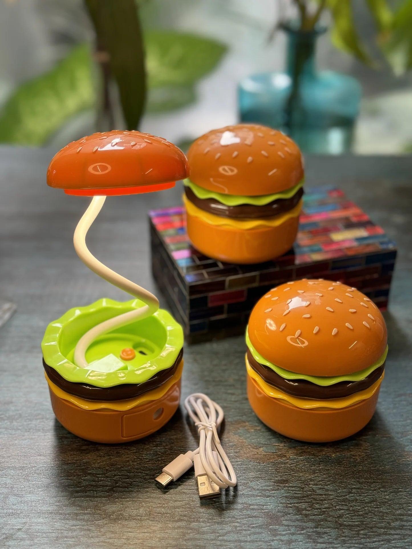 Burger Shaped Table Lamp with Pencil Sharpener
