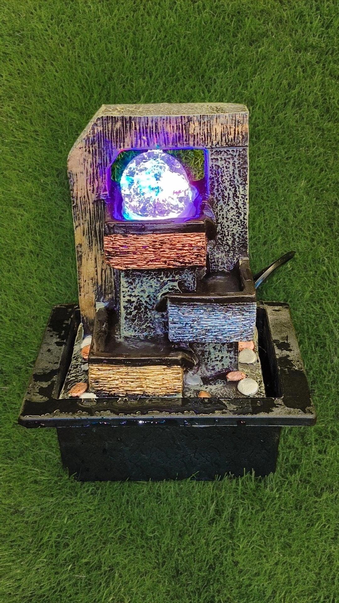 Water Fountain - Indoor with spinning crystal Ball