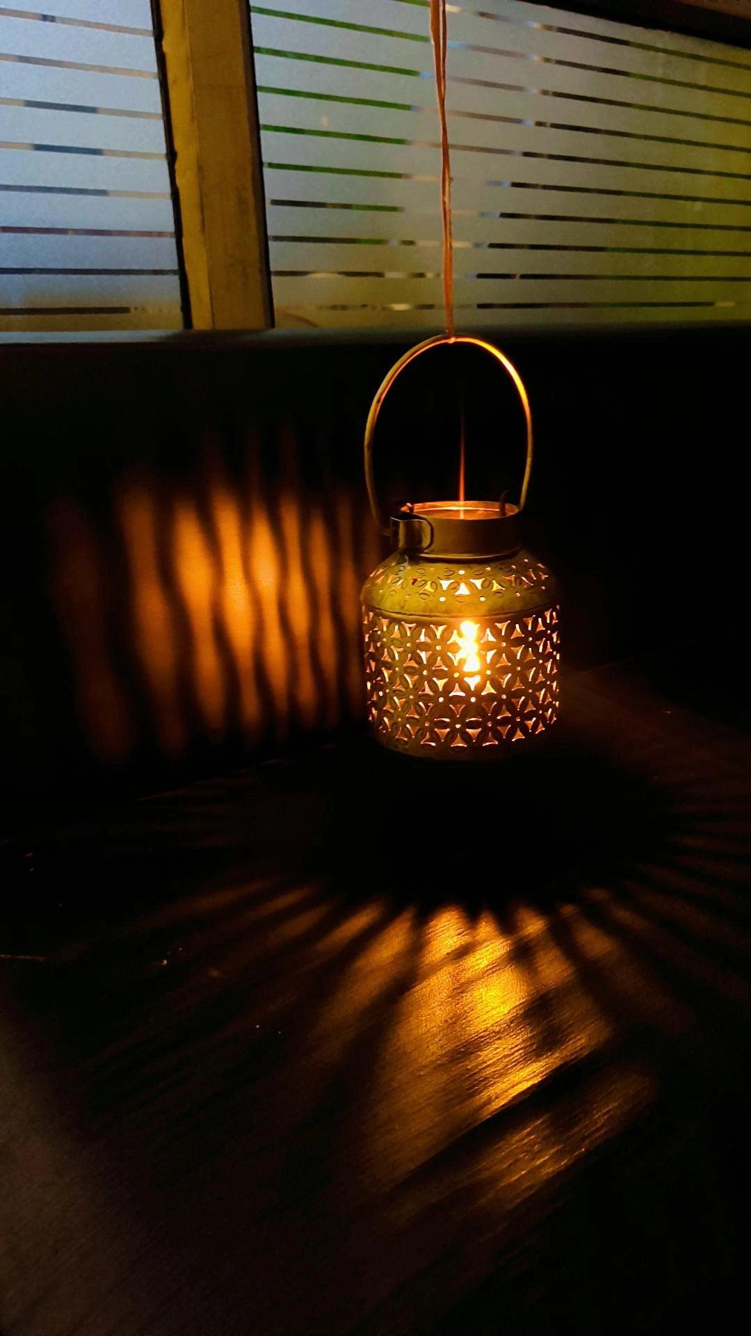 Antique Metal T-Light Candle Holder