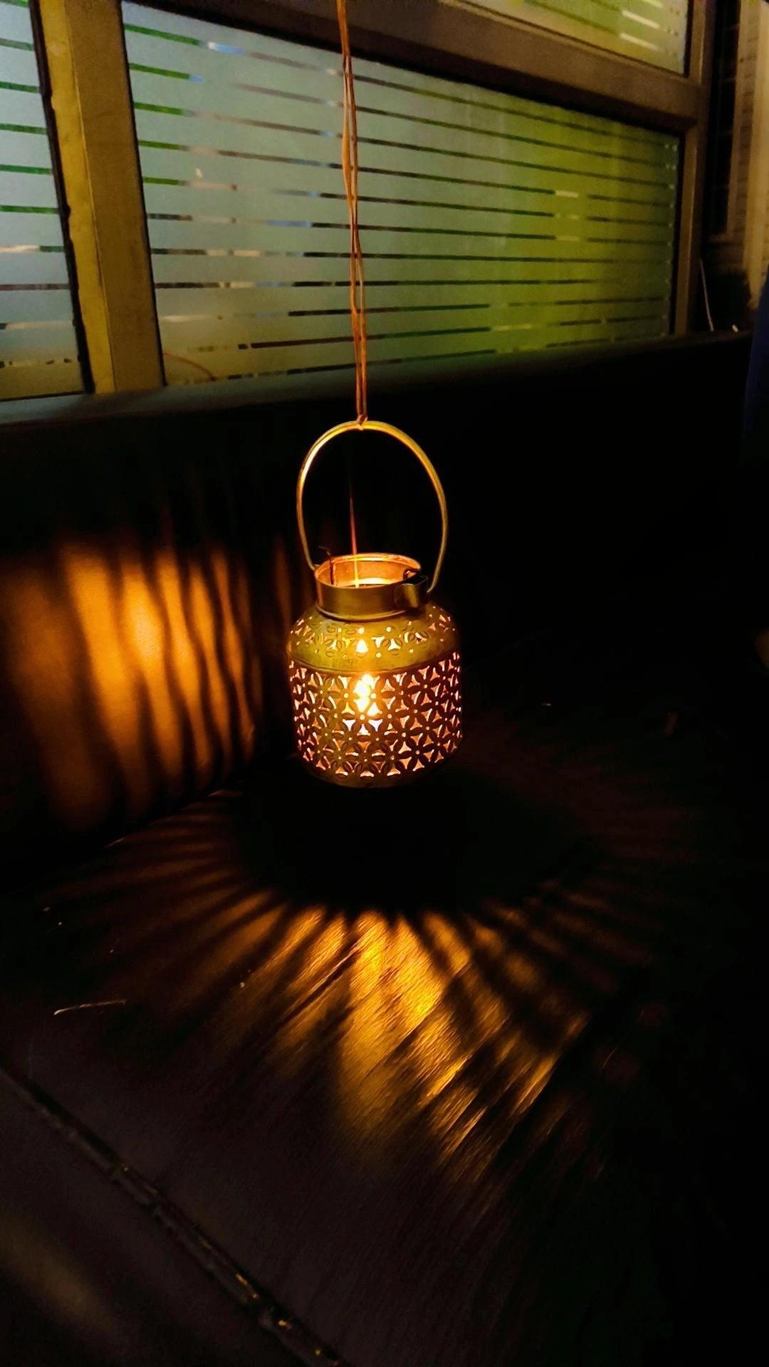 Antique Metal T-Light Candle Holder