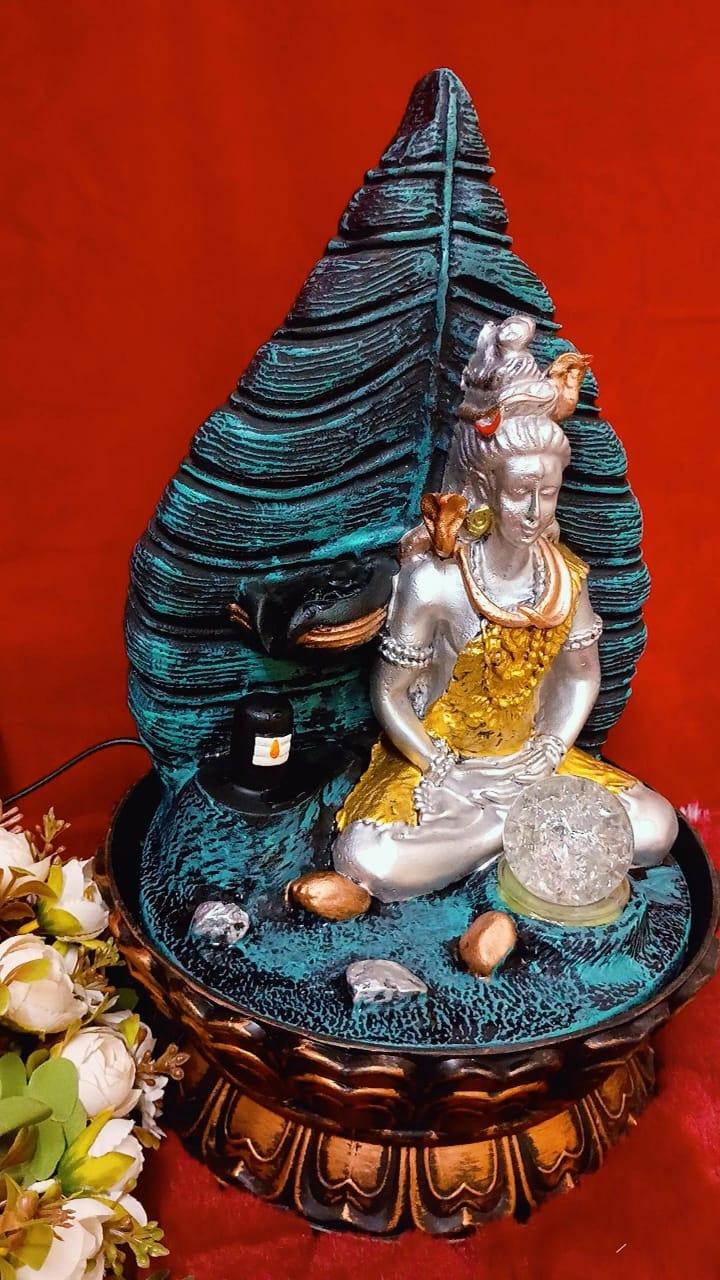Shiv Ji with Shiv Linga Fountain