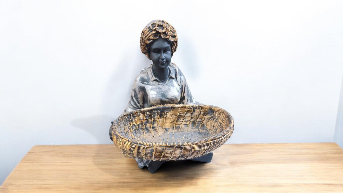 Handcrafted Girl holding Bucket