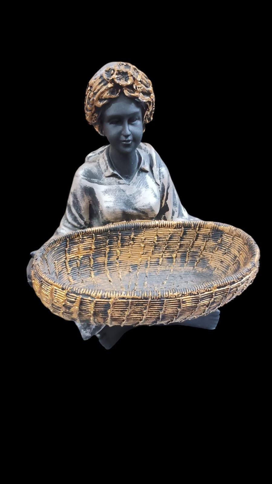 Handcrafted Girl holding Bucket