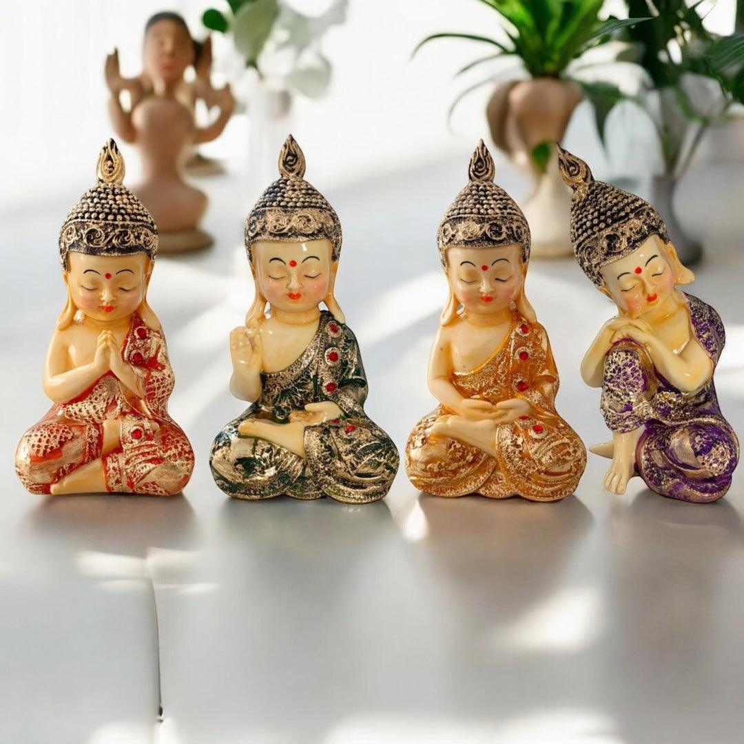 Buddha Monk Set of 4