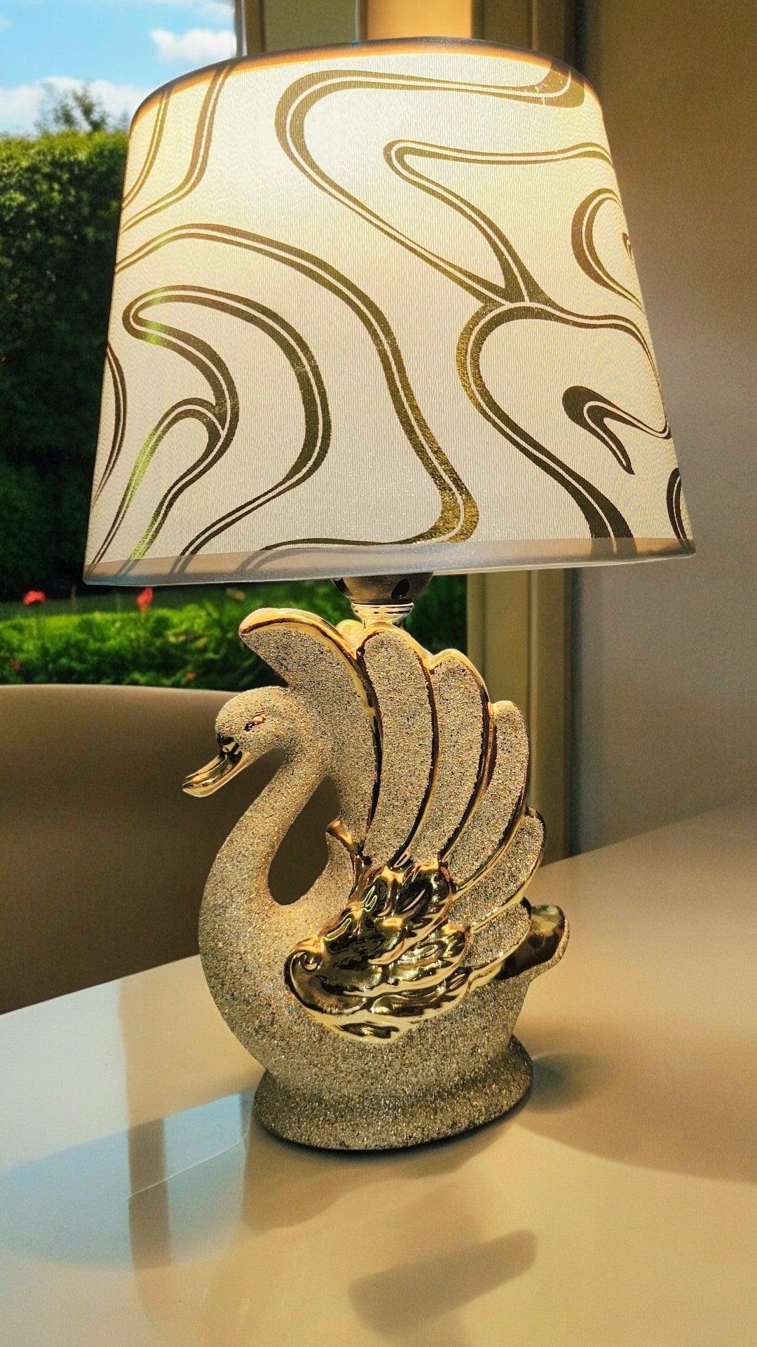 Golden Swan Decorative Night Lamp