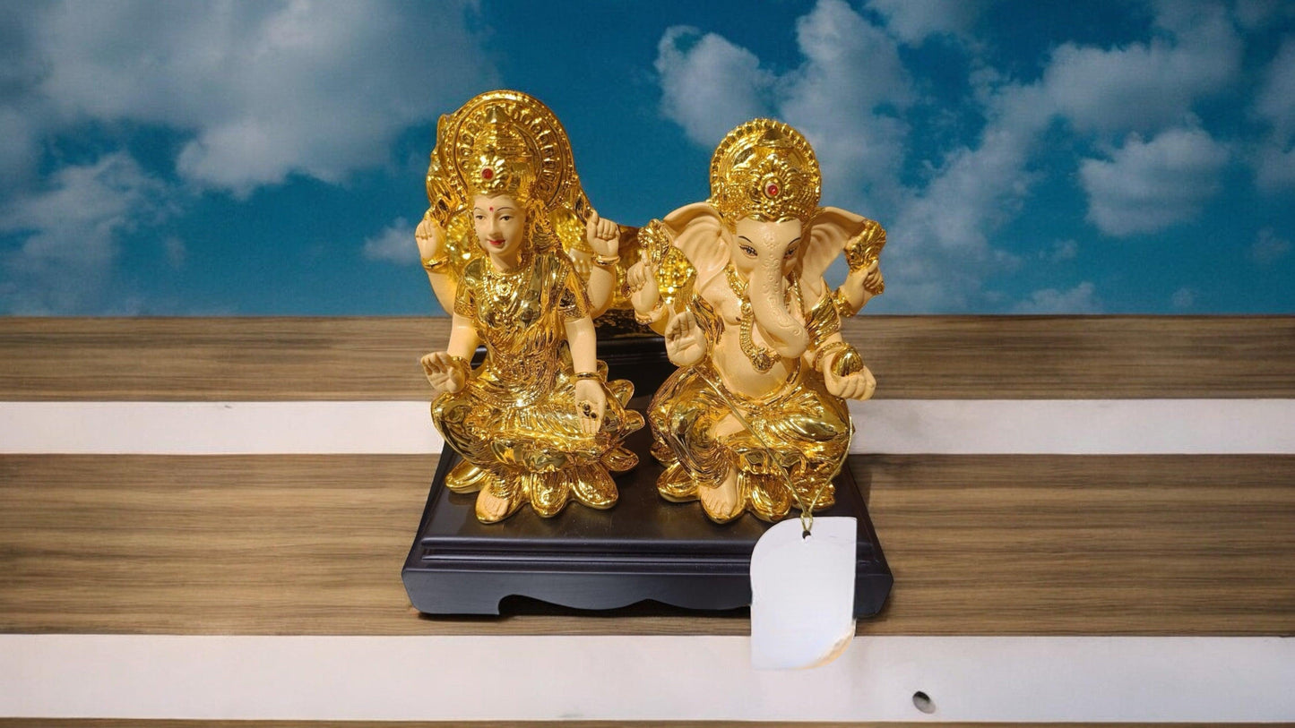 Lakshmi Ganesh Idol | Gold