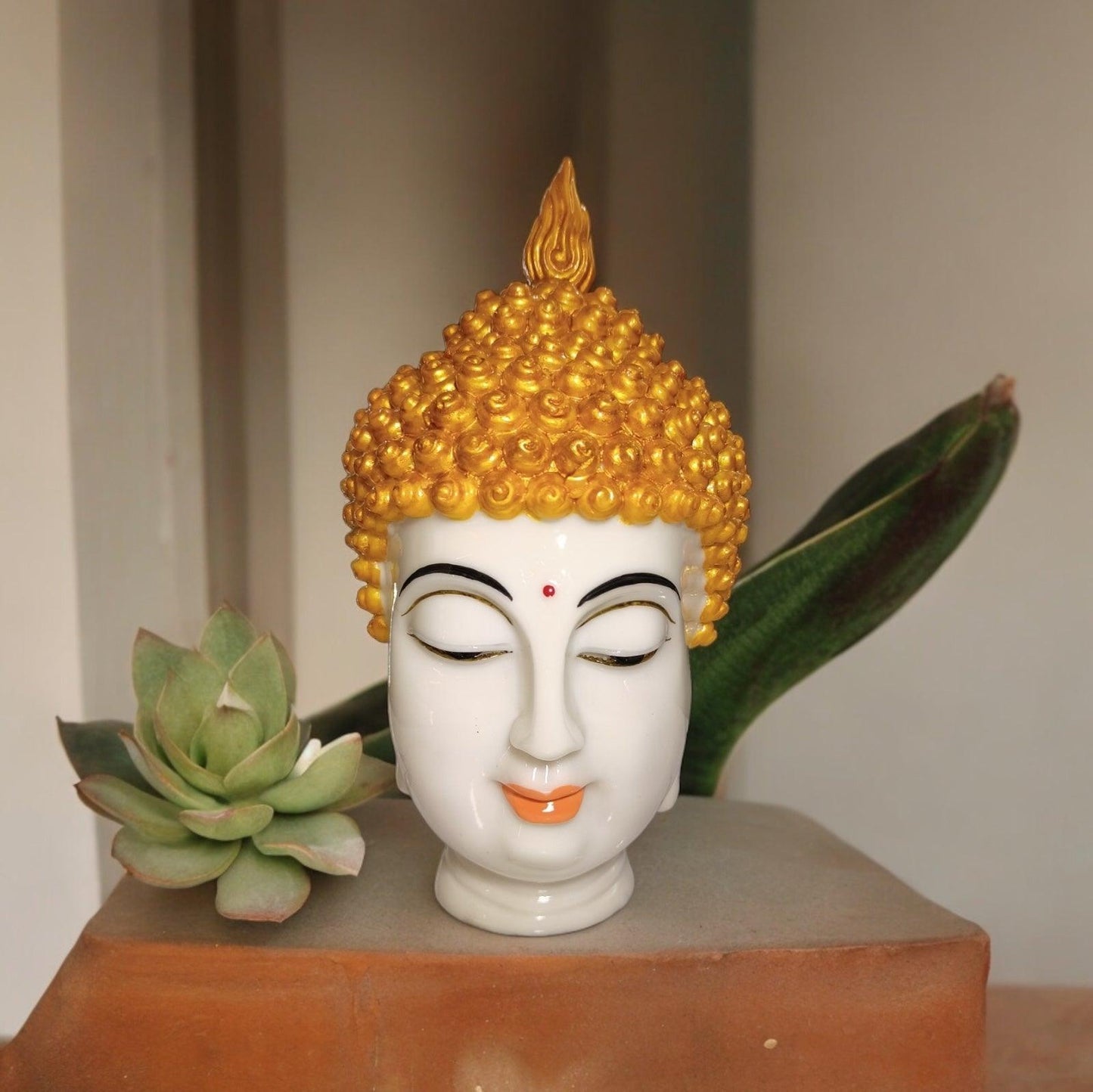 Lord Buddha Head Statue – Meditating Position