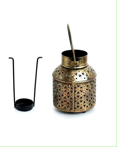 Antique Metal T-Light Candle Holder