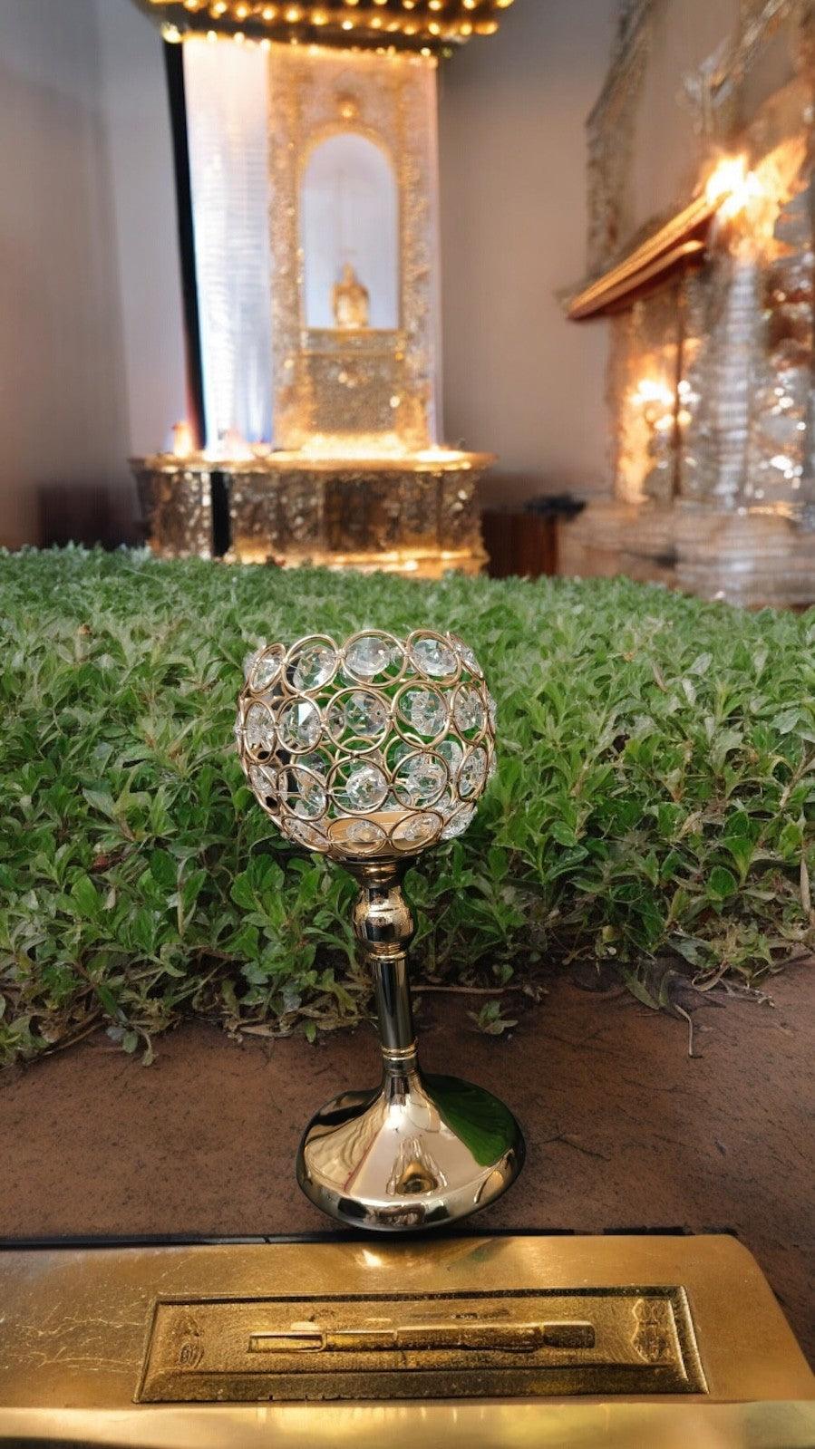 Crystal Candle Light Holder