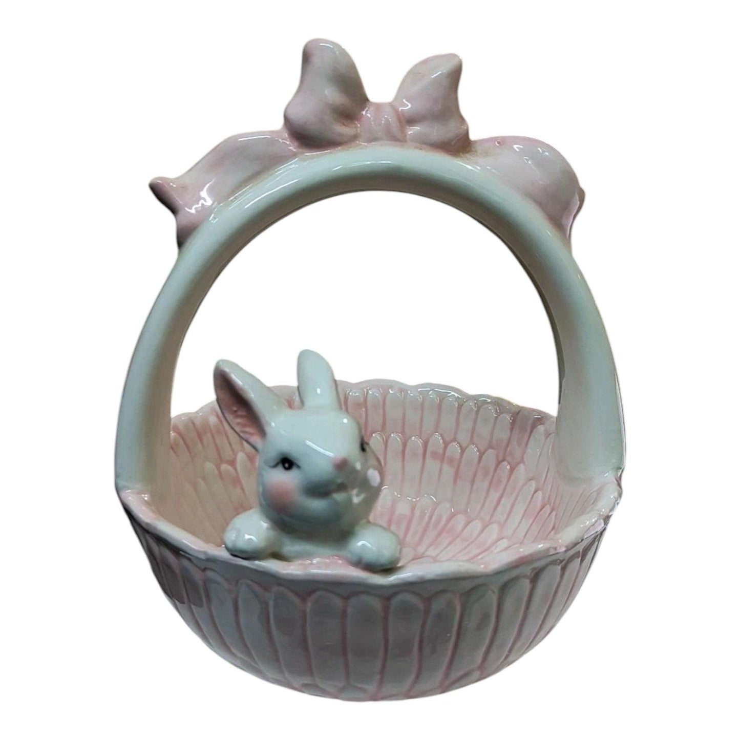Cute Pink Bunny Easter Basket