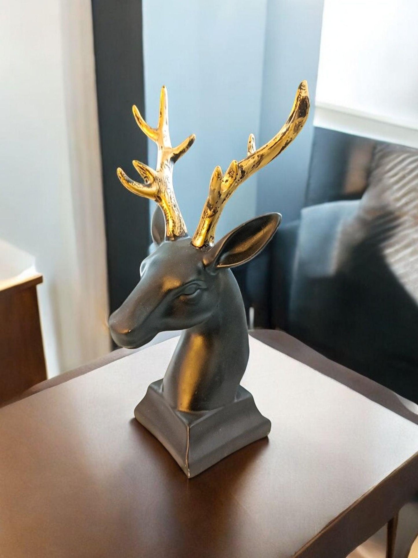 Black Deer Figurine