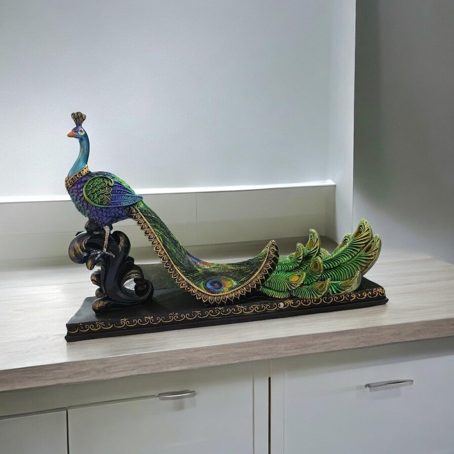 Elegant Peacock Statue