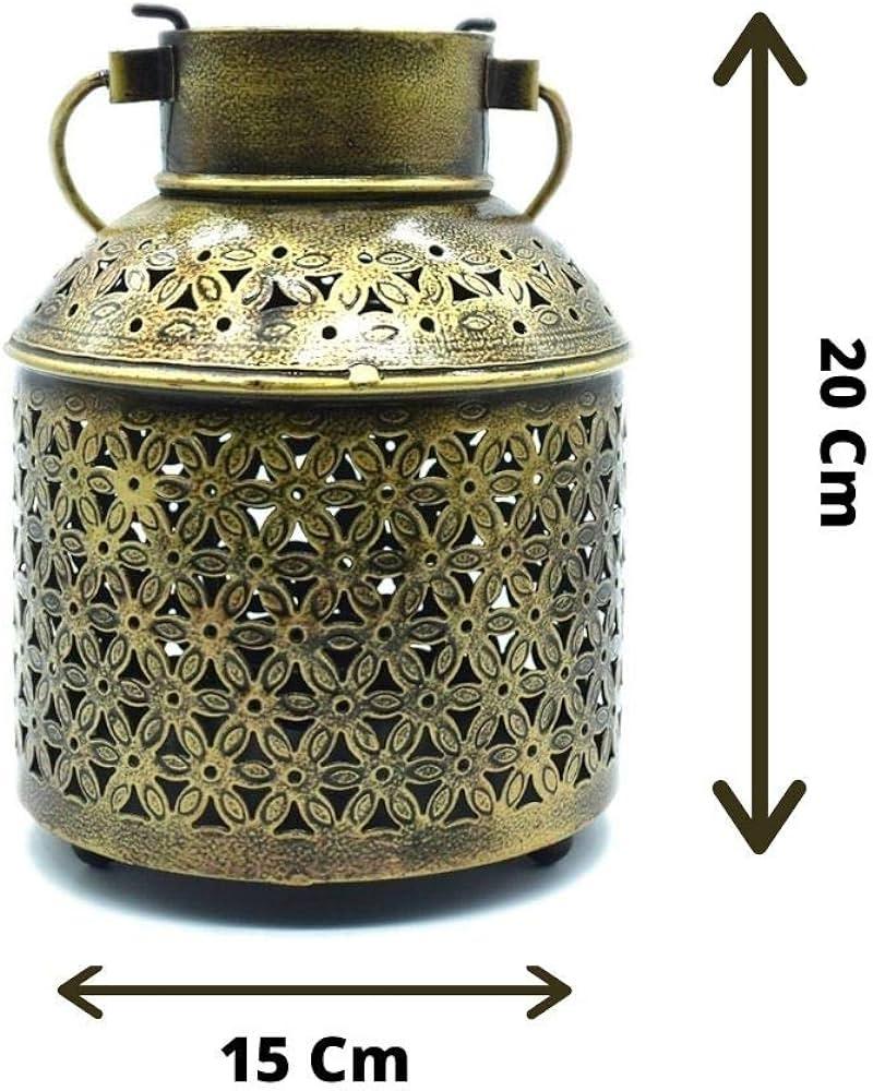 Antique Metal T-Light Candle Holder