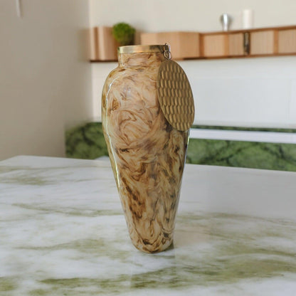Elegant Metal Flower Vase