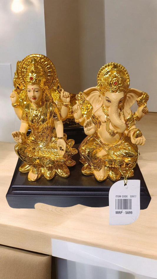Lakshmi Ganesh Idol | Gold