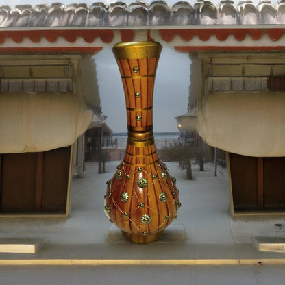 HandCrafted Wooden Flower Vase