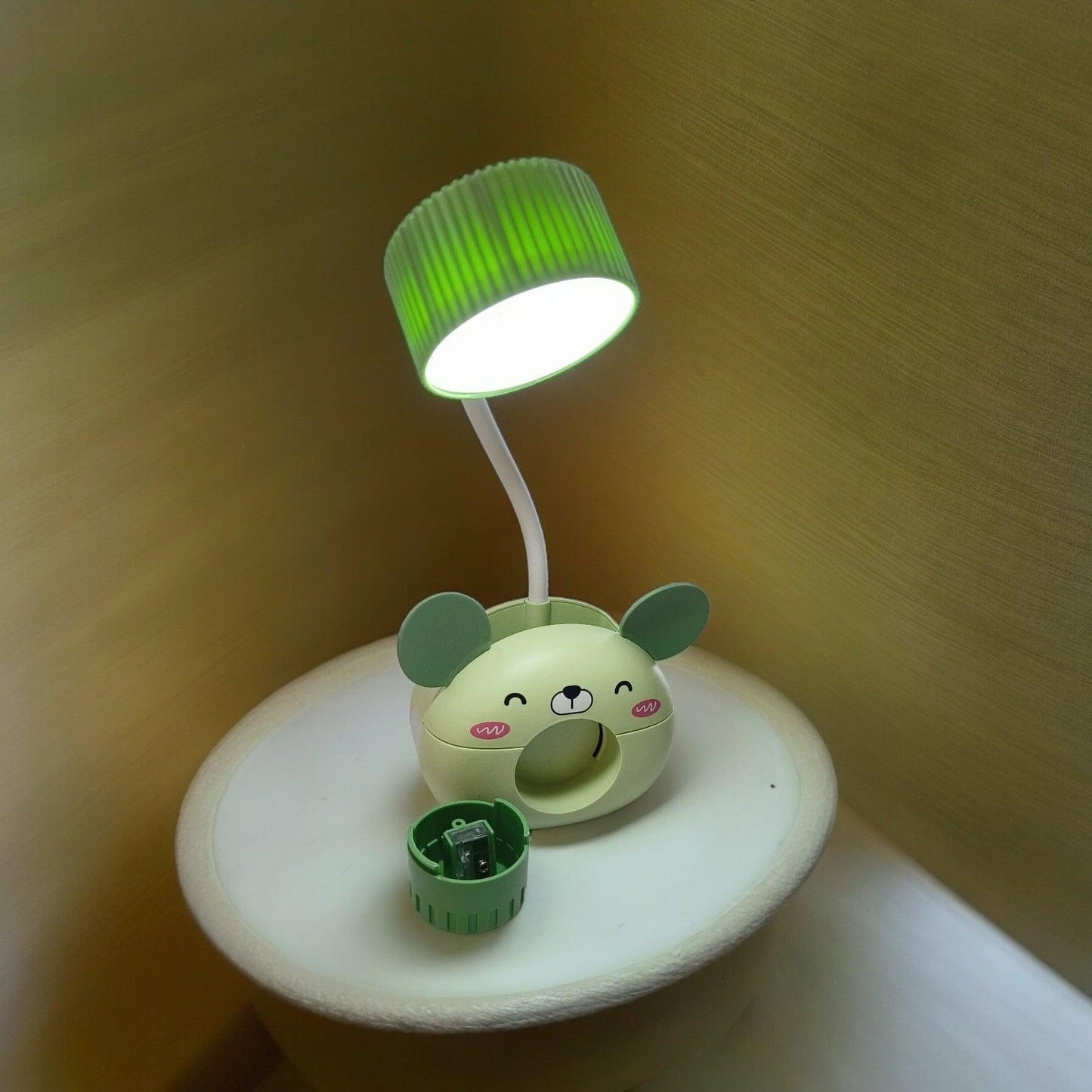 Desk lamp| Cute Shapes lamp with Pen Stand and Sharpener| Rechargeable