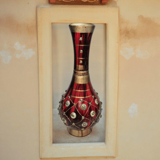 HandCrafted Wooden Flower Vase