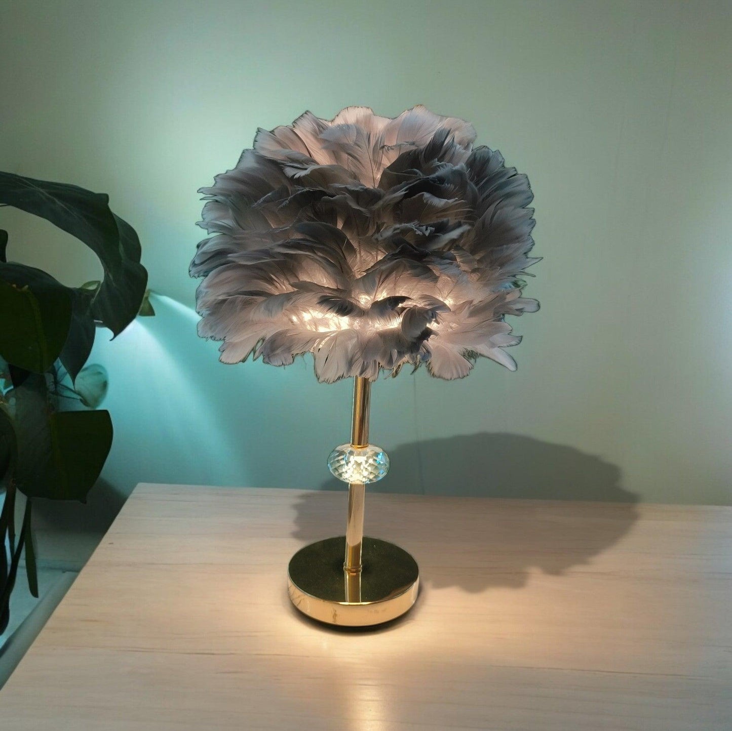 Modern Feather Design Night Lamp