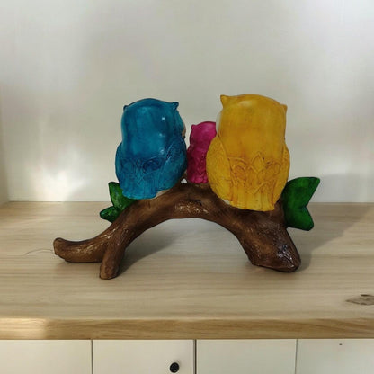 Owl Family Showpiece - A Symbol of Wisdom and Unity