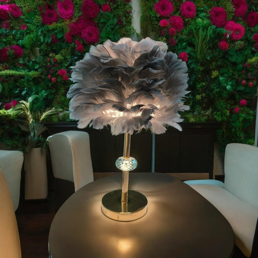 Modern Feather Design Night Lamp