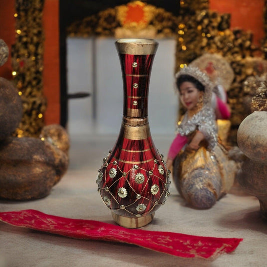 HandCrafted Wooden Flower Vase