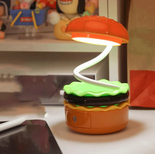 Burger Shaped Table Lamp with Pencil Sharpener
