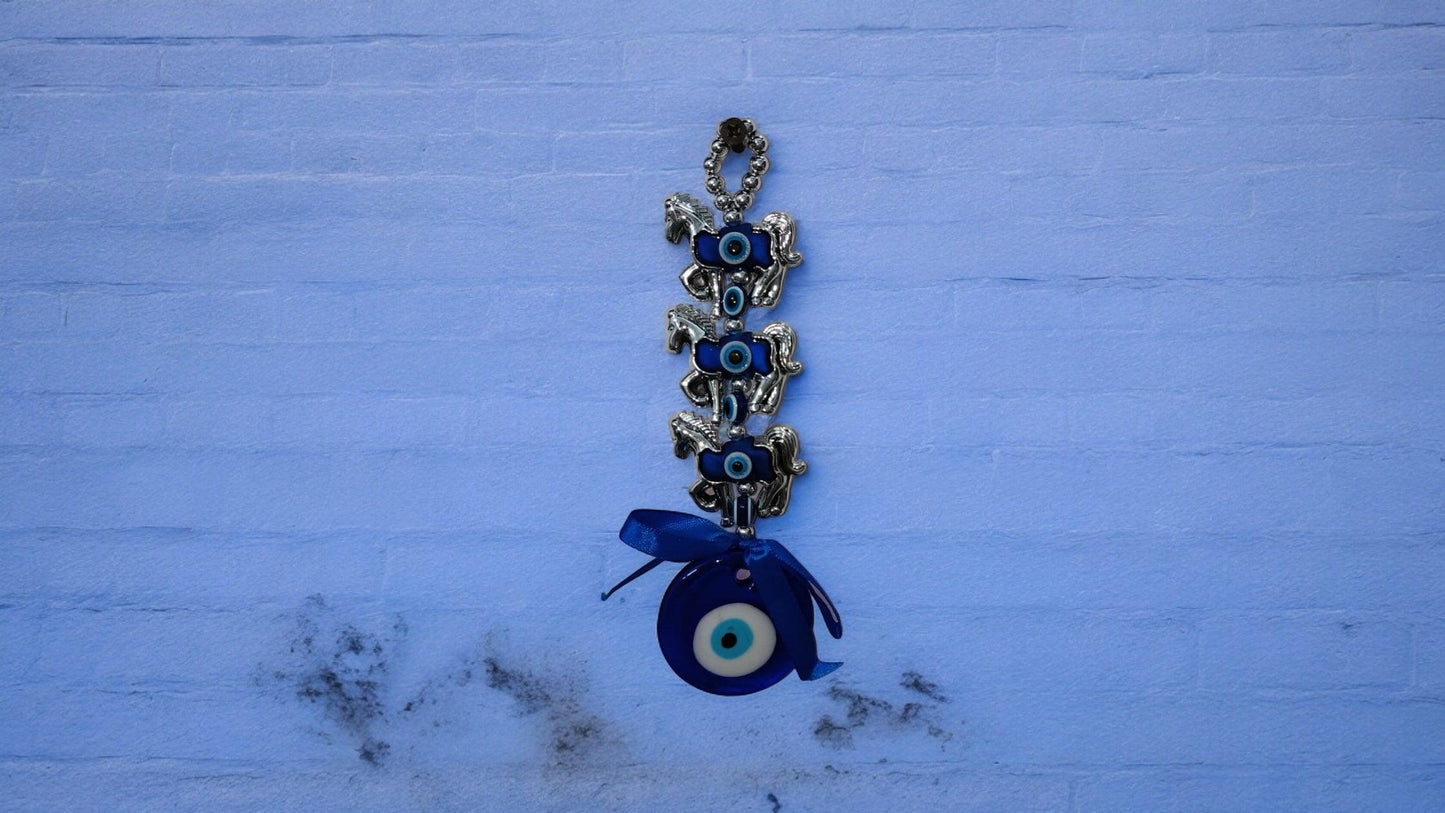 Evil Eye Amulet with Horses