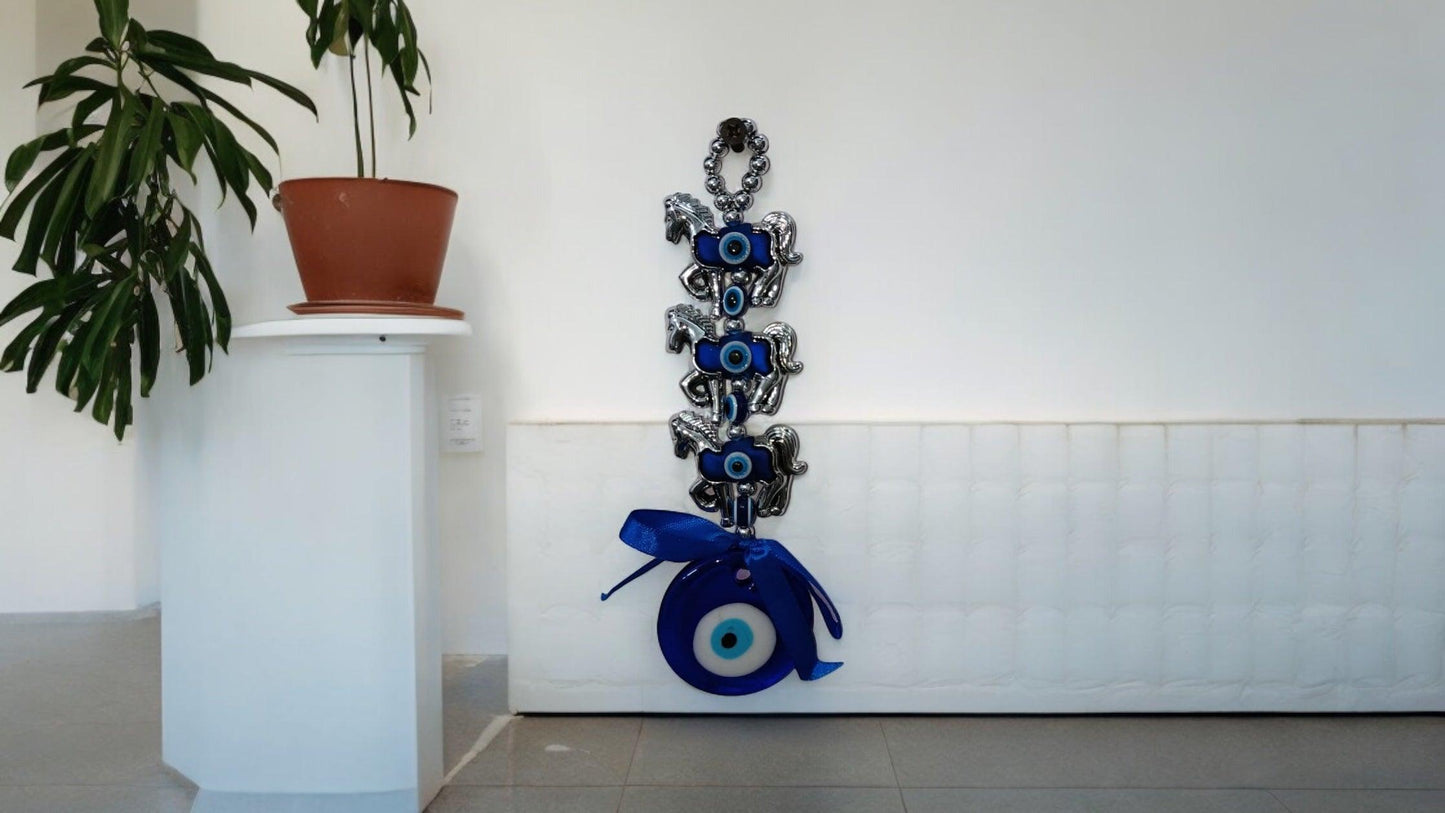 Evil Eye Amulet with Horses