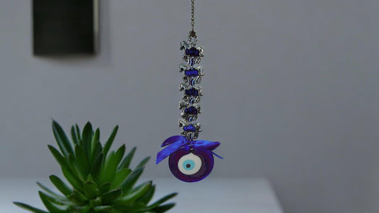 Evil Eye Amulet with Horses