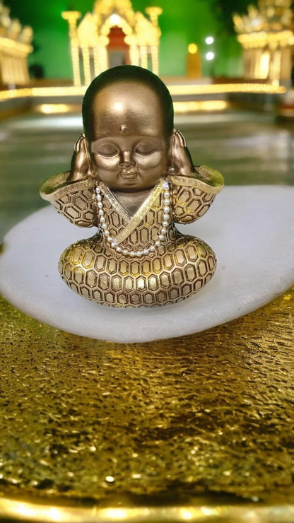 Beautiful Golden Baby Monk Set (Superior Quality, Set of 3)