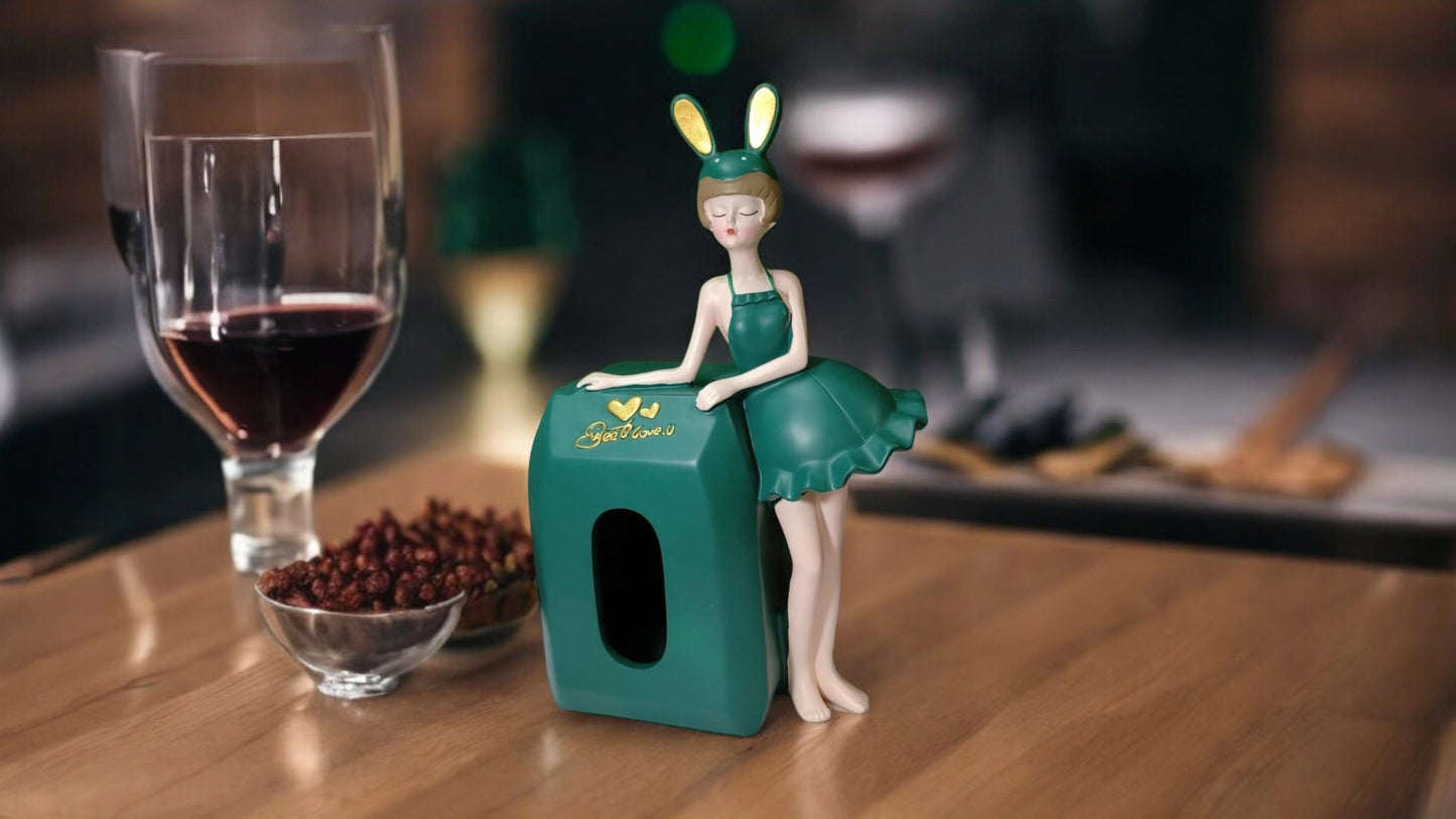 Beautiful Lady Tissue Box