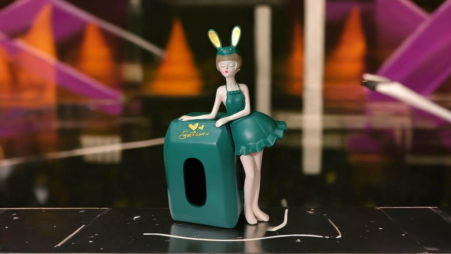 Beautiful Lady Tissue Box