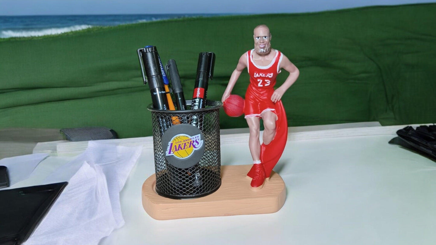 Basketball Player Pen Holder