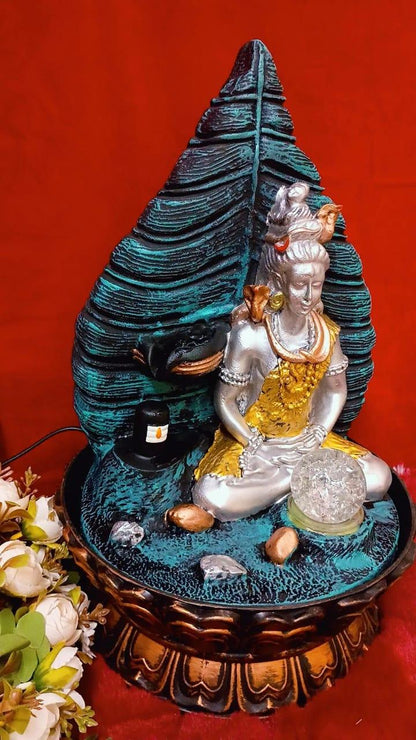 Shiv Ji with Shiv Linga Fountain