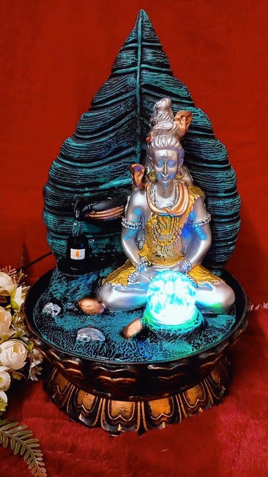 Shiv Ji with Shiv Linga Fountain