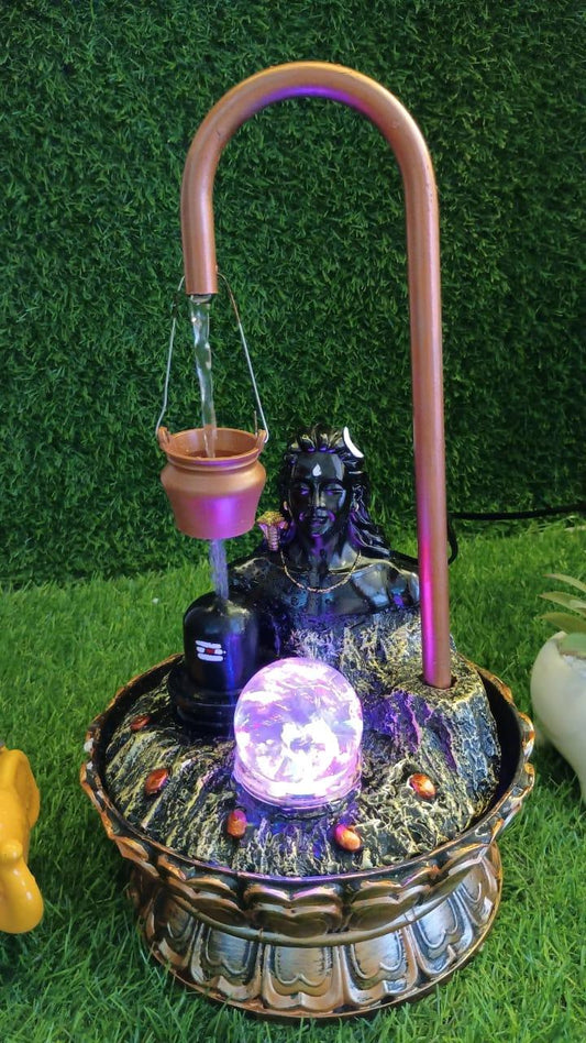 Adiyogi Water Fountain with Shiv Linga