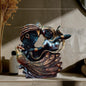 Radha Krishna Idol with Peacock