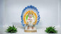 Baby Monk with Peacock statue