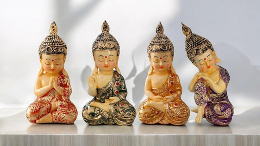 Buddha Monk Set of 4