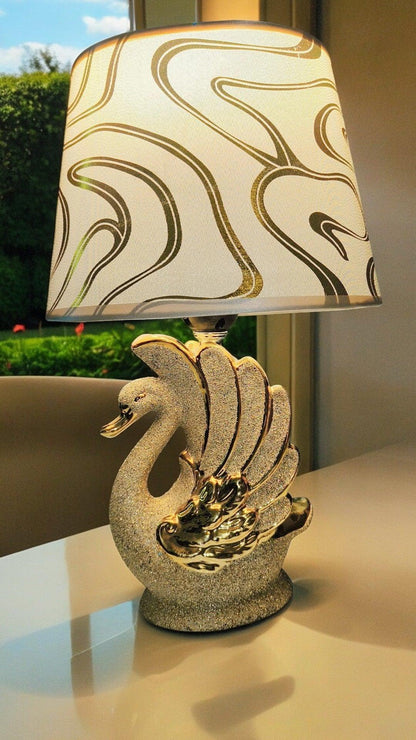 Golden Swan Decorative Night Lamp