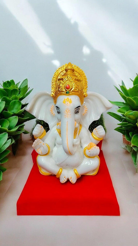 Lord Ganesh Idol Marble Crust