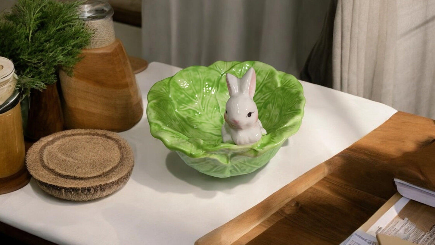 Cabbage Bunny Easter Bowl