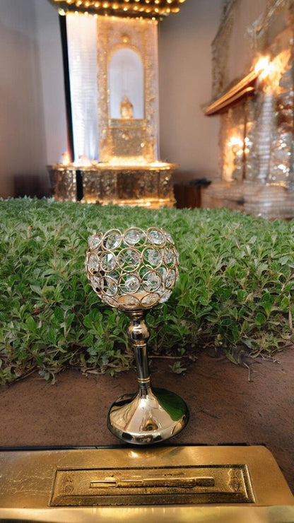 Crystal Candle Light Holder