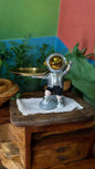 Astronaut Figurine with Metal Tray