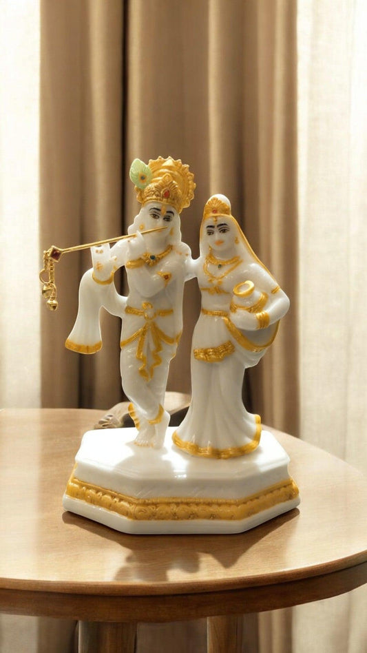 Radha Krishna Resin Statue