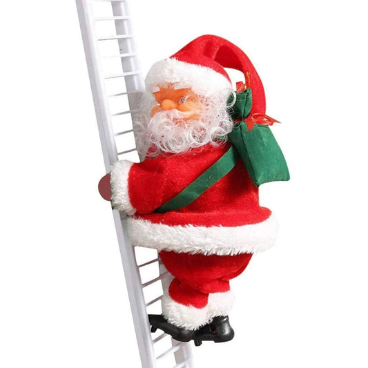 Electric Santa Claus Climbing Ladder